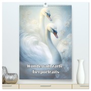 Cover-Bild zum Titel 'Wundervoll zarte Tierportraits (hochwertiger Premium Wandkalender 2026 DIN A2 hoch), Kunstdruck in Hochglanz' von 'Liselotte Brunner-Klaus'