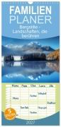 Cover-Bild zum Titel 'Familienplaner 2027 - Bergstille - Landschaften, die berühren mit 5 Spalten (Wandkalender, 21 x 45 cm) CALVENDO' von 'Judith Kuhn'