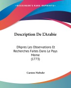 Cover-Bild zum Titel 'Description De L'Arabie' von 'Carsten Niebuhr'