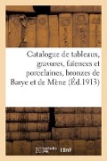 Cover-Bild zum Titel 'Catalogue de Tableaux Anciens Et Modernes, Gravures, Faïences Et Porcelaines, Bronzes de Barye' von 'Graat'