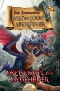 Cover-Bild zum Titel 'Die Welt der 1000 Abenteuer - Der Dschungel der Ungeheuer: Ein Fantasy-Spielbuch' von 'Jens Schumacher'