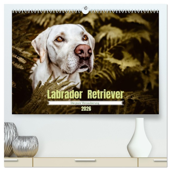 Verzauberung Labrador Retriever 2026 (hochwertiger Premium Wandkalender 2026 DIN A2 quer), Kunstdruck in Hochglanz - Sensiebelfotografie Saskia Katharina Siebel