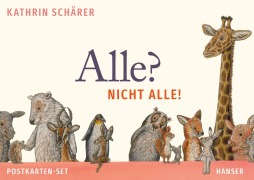 Cover-Bild zum Titel 'Alle? Nicht alle! Postkarten-Set' von 'Kathrin Schärer'