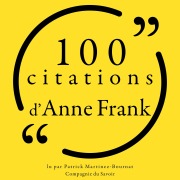 Cover-Bild zum Titel '100 citations d'Anne Frank' von 'Anne Frank'