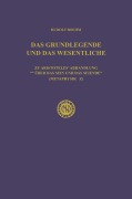 Cover-Bild zum Titel 'Das Grundlegende und das Wesentliche' von 'Rudolf Boehm'