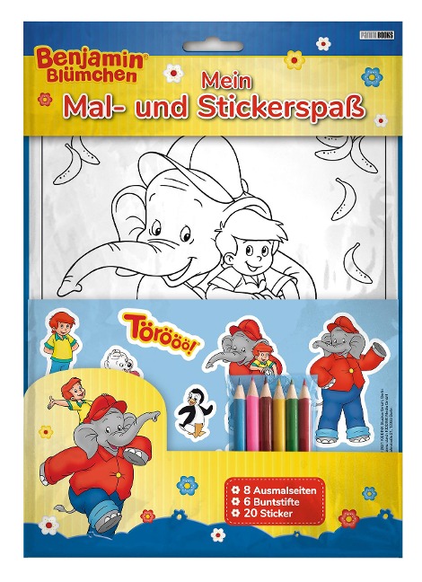 Benjamin Blümchen: Mein Mal- und Stickerspaß - 