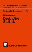 Cover-Bild zum Titel 'Statistik für Soziologen 1' von 'Hans Benninghaus'