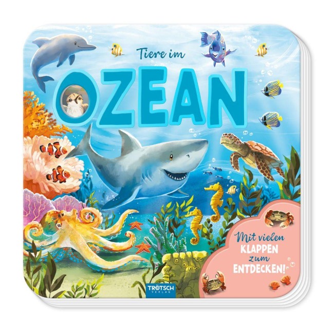 TRÖTSCH - Pappenbuch mit Klappen Mein erstes Klappenbuch Tiere im Ozean - 