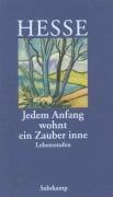 Cover-Bild zum Titel 'Jedem Anfang wohnt ein Zauber inne' von 'Hermann Hesse'