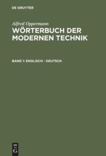 Englisch - Deutsch - Alfred Oppermann