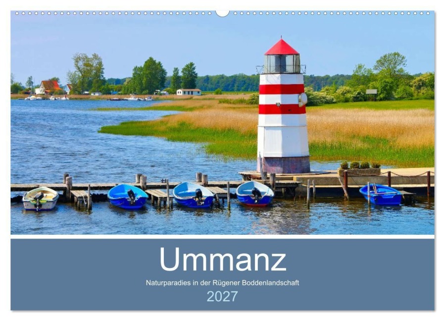 Ummanz - Naturparadies in der Rügener Boddenlandschaft (Wandkalender 2027 DIN A2 quer), CALVENDO Monatskalender - Lianem