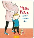 Cover-Bild zum Titel 'Hallo Baby, wann kommst du?' von 'Lydia Hauenschild'