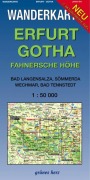 Cover-Bild zum Titel 'Wanderkarte Erfurt, Gotha 1:50.000' von ''
