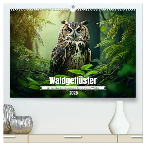 Waldgeflüster - ein kunstvoller Spaziergang durch unsere Wälder (hochwertiger Premium Wandkalender 2025 DIN A2 quer), Kunstdruck in Hochglanz - Klaus Vartzbed