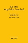 Cover-Bild zum Titel '125 Jahre Bürgerliches Gesetzbuch' von ''