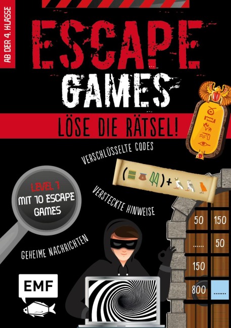 Escape Games Level 1 (rot) - Löse die Rätsel! - 10 Escape Games ab der 4. Klasse - Mathieu Quénée