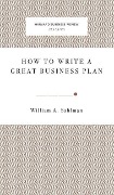 Cover-Bild zum Titel 'How to Write a Great Business Plan' von 'William A. Sahlman'