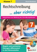 Cover-Bild zum Titel 'Rechtschreibung ... aber richtig! / Klasse 7' von 'Horst Hartmann'