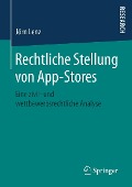 Cover-Bild zum Titel 'Rechtliche Stellung von App-Stores' von 'Jörn Lenz'