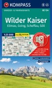 Cover-Bild zum Titel 'KOMPASS Wanderkarte 134 Wilder Kaiser, Ellmau, Going, Scheffau, Söll 1:25.000' von ''