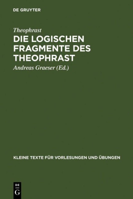Die logischen Fragmente des Theophrast - Theophrast