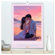 Cover-Bild zum Titel 'Träume eines jungen Herzens - Eine Manga-Reise zur Selbstfindung (hochwertiger Premium Wandkalender 2026 DIN A2 hoch), Kunstdruck in Hochglanz' von 'Claudia Pilon'