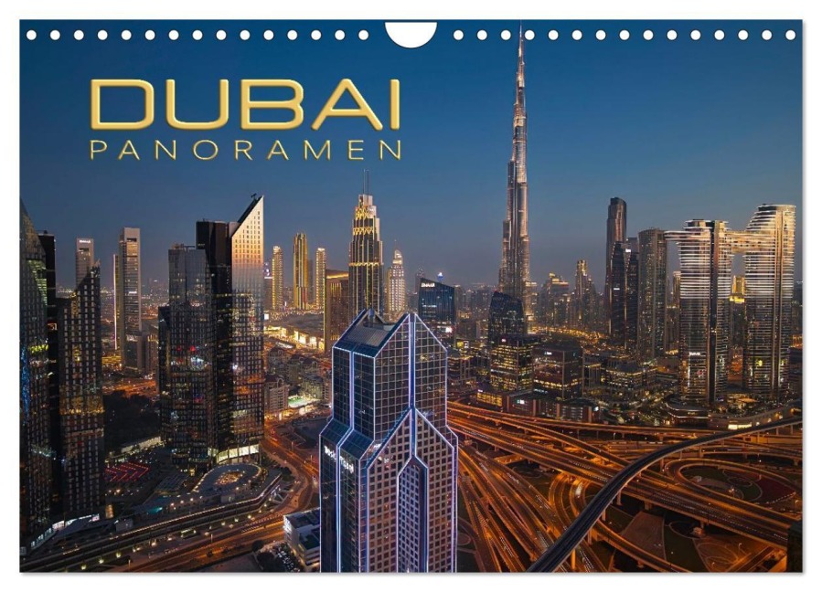 Dubai Panoramen (Wandkalender 2026 DIN A4 quer), CALVENDO Monatskalender - Alexander Nadler