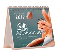 Cover-Bild zum Titel 'Achtsamkeit Wochenkalender 2027: Mit Übungen und guten Gedanken durch das Jahr' von 'Jutta Vogt-Tegen'