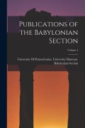 Cover-Bild zum Titel 'Publications of the Babylonian Section; Volume 4' von ''