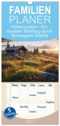 Cover-Bild zum Titel 'Familienplaner 2027 - Hüttenzauber - Ein visueller Streifzug durch Norwegens Wildnis mit 5 Spalten (Wandkalender, 21 x 45 cm) CALVENDO' von 'Simone Wunderlich'