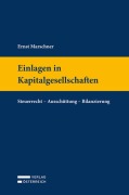 Cover-Bild zum Titel 'Einlagen in Kapitalgesellschaften' von 'Ernst Marschner'