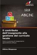 Il contributo dell'insegnante alla gestione del curricolo locale - Albino Nhaposse