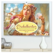 Cover-Bild zum Titel 'Orakelkarten - Zaubermagische Fantasiewerke (hochwertiger Premium Wandkalender 2027 DIN A2 quer), Kunstdruck in Hochglanz' von 'Liselotte Brunner-Klaus'