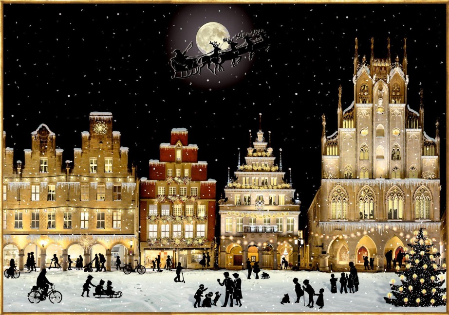 Puzzle - Nostalgisches Stadtpanorama - 1000 Teile - 
