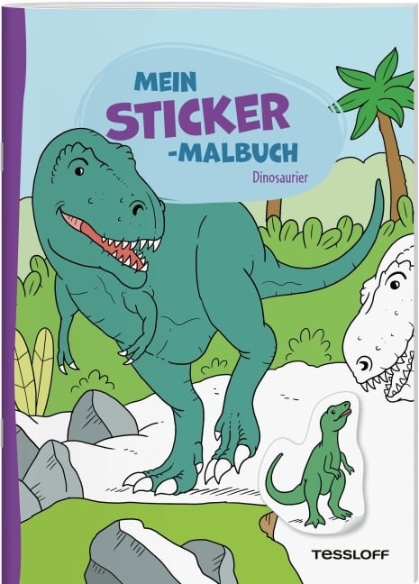 Mein Sticker-Malbuch. Dinosaurier - 