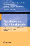 Cover-Bild zum Titel 'Digitalisation and Digital Transformation' von ''