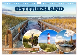 Cover-Bild zum Titel 'OSTFRIESLAND Wundervolle Halbinsel am Wattenmeer (Wandkalender 2027 DIN A4 quer), CALVENDO Monatskalender' von 'Andrea Dreegmeyer'