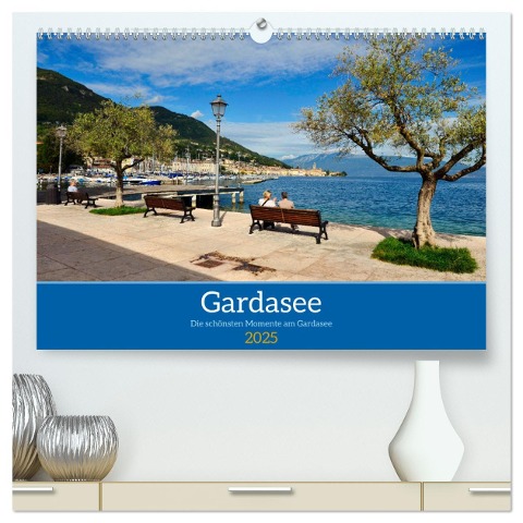 Gardasee - Die schönsten Momente am Gardasee (hochwertiger Premium Wandkalender 2025 DIN A2 quer), Kunstdruck in Hochglanz - Reinhard Balzerek