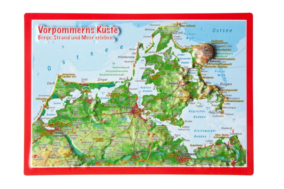 Reliefpostkarte Vorpommern Küste - André Markgraf, Mario Engelhardt