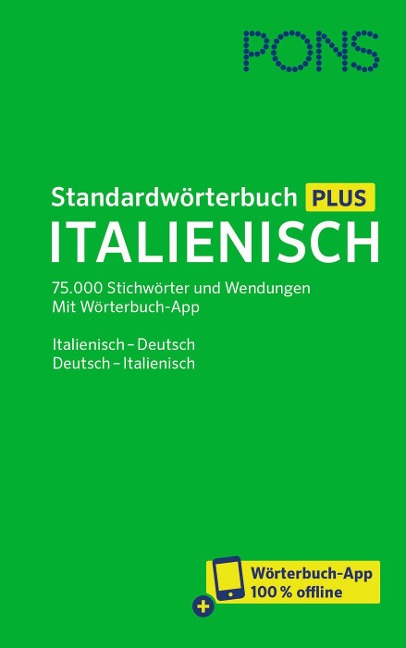 PONS Standardwörterbuch Plus Italienisch - 