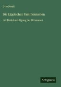 Cover-Bild zum Titel 'Die Lippischen Familiennamen' von 'Otto Preuß'