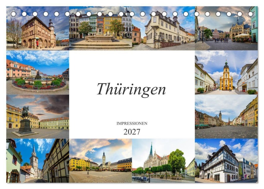 Thüringen Impressionen (Tischkalender 2027 DIN A5 quer), CALVENDO Monatskalender - Dirk Meutzner