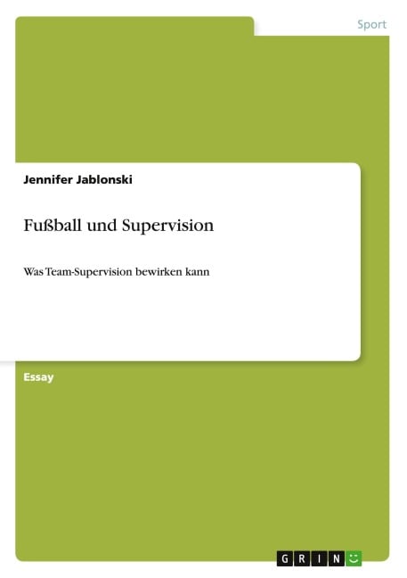Fußball und Supervision - Jennifer Jablonski