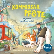 Cover-Bild zum Titel 'Kommissar Pfote (Band 8) - Jagd nach dem Feuerteufel' von 'Katja Reider'