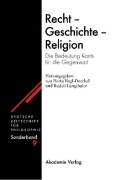 Cover-Bild zum Titel 'Recht - Geschichte - Religion' von ''