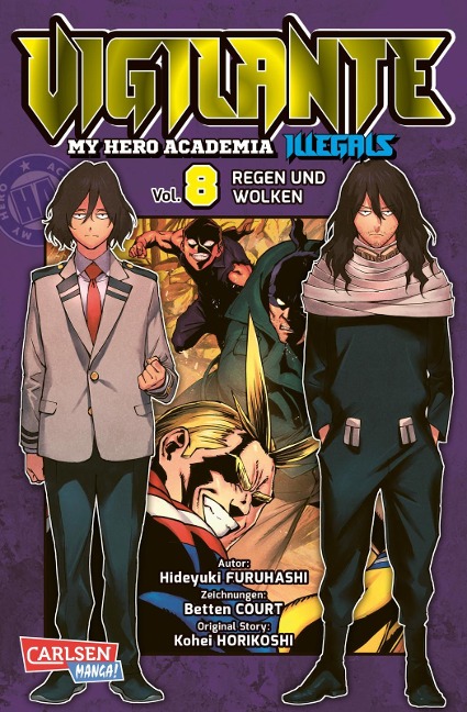 Vigilante - My Hero Academia Illegals 8 - Kohei Horikoshi, Hideyuki Furuhashi, Betten Court