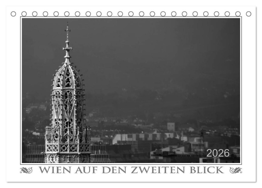 Wien auf den zweiten Blick (Tischkalender 2026 DIN A5 quer), CALVENDO Monatskalender - Werner Braun