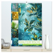 Cover-Bild zum Titel 'Kräuterfrische (hochwertiger Premium Wandkalender 2026 DIN A2 hoch), Kunstdruck in Hochglanz' von 'Cathrin Illgen'