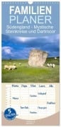 Cover-Bild zum Titel 'Familienplaner 2027 - Südengland - Mystische Steinkreise und Dartmoor mit 5 Spalten (Wandkalender, 21 x 45 cm) CALVENDO' von 'Andrea Hess'
