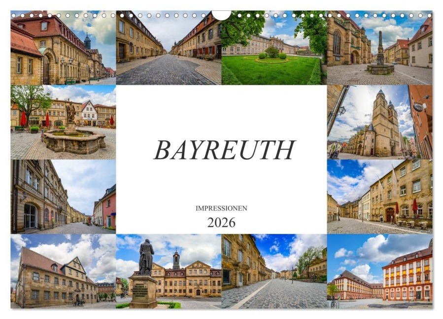 Bayreuth Impressionen (Wandkalender 2026 DIN A3 quer), CALVENDO Monatskalender - Dirk Meutzner